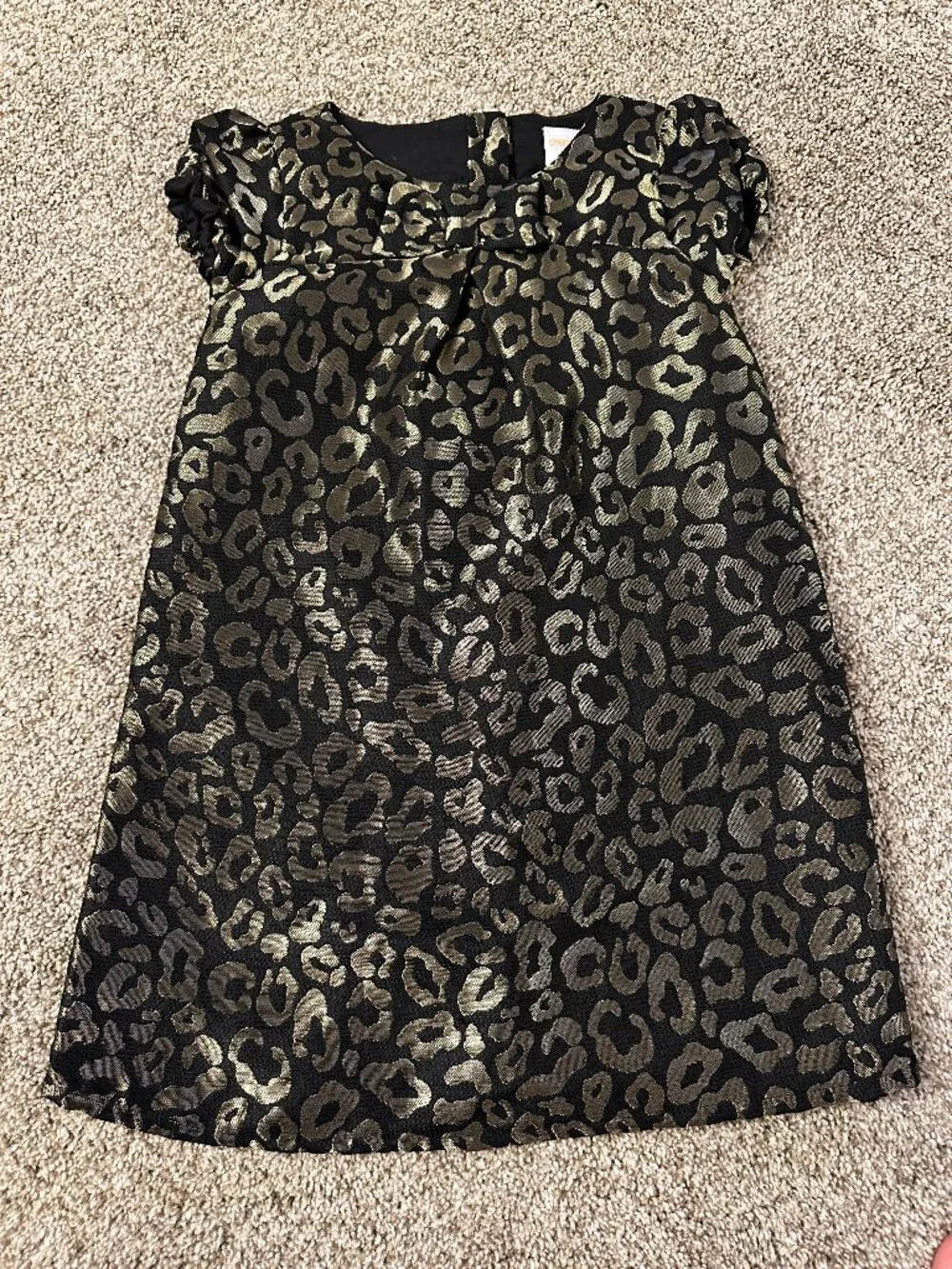 GYMBOREE GIRLS PARTY DRESS special occasion 5T CHEETAH PRINT TAPESTRY super cute